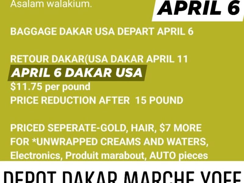 GP SENEGAL-USA(DAKAR-COLUMBUS-OHIO)