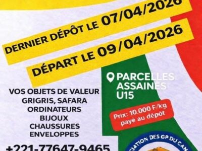 GP SENEGAL-CANADA(DAKAR-MONTREAL-LONGUEUIL)