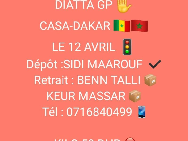 DIATTA GP MAROC-SENEGAL(CASA-DAKAR)