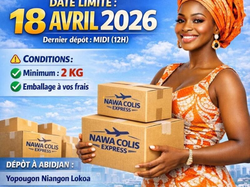 NAWA COLIS EXPRESS COTE D'IVOIRE-CANADA(ABIDJAN-MONTREAL)