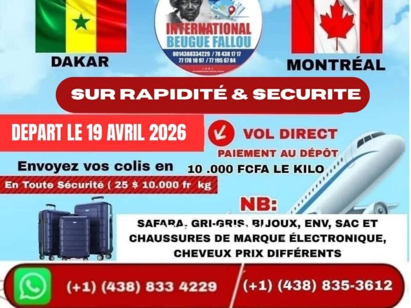 GP INTERNATIONAL BEUGUE FALLOU SENEGAL-CANADA(DAKAR-MONTREAL)